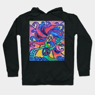 Shining Sun Peace Flower Child Hoodie